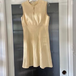 Tahari sleeveless A-line cotton/ linen summer dress